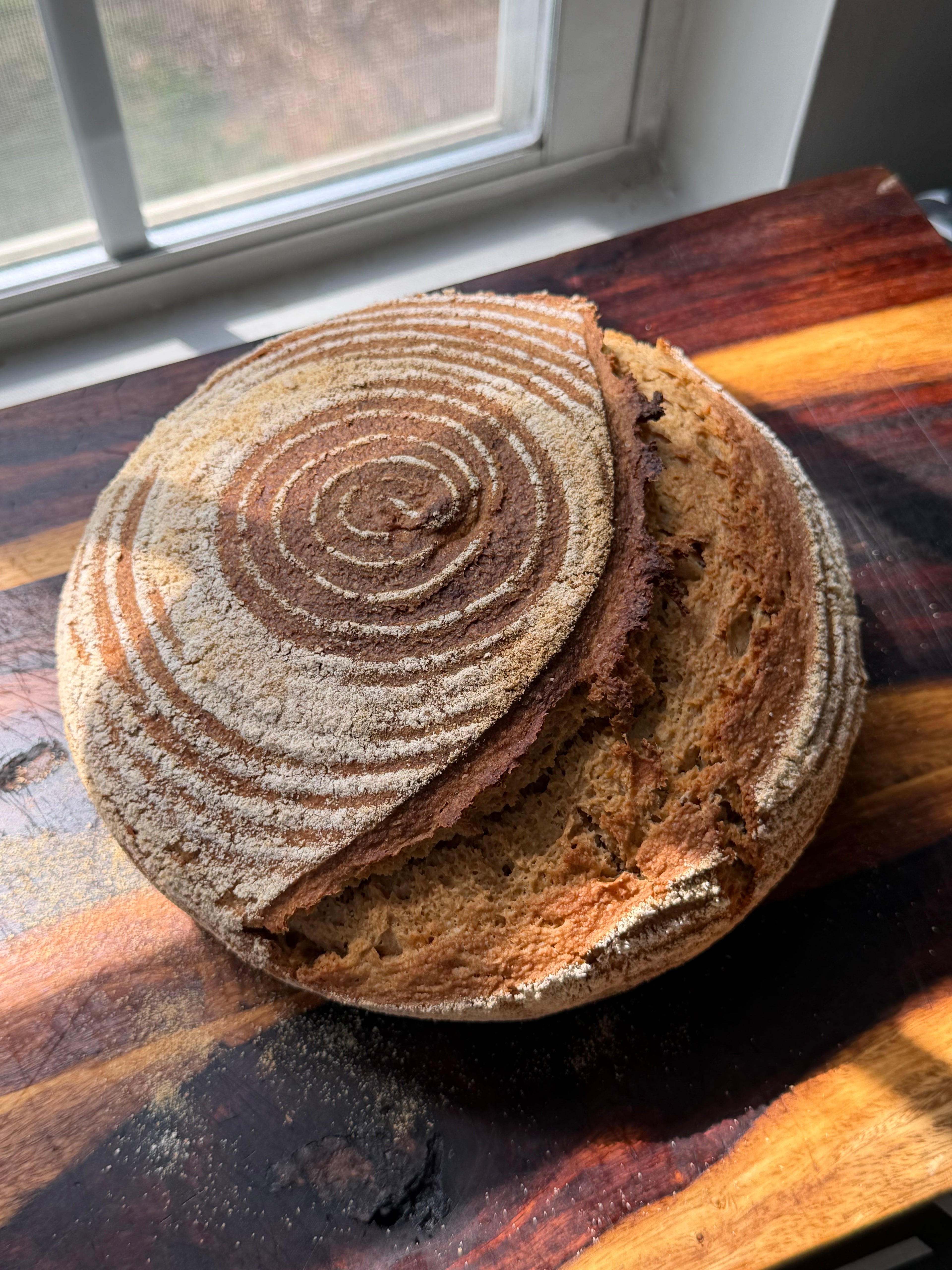 Artisan Fresh Milled Organic Boule-Sourdough+Ancient Grain
