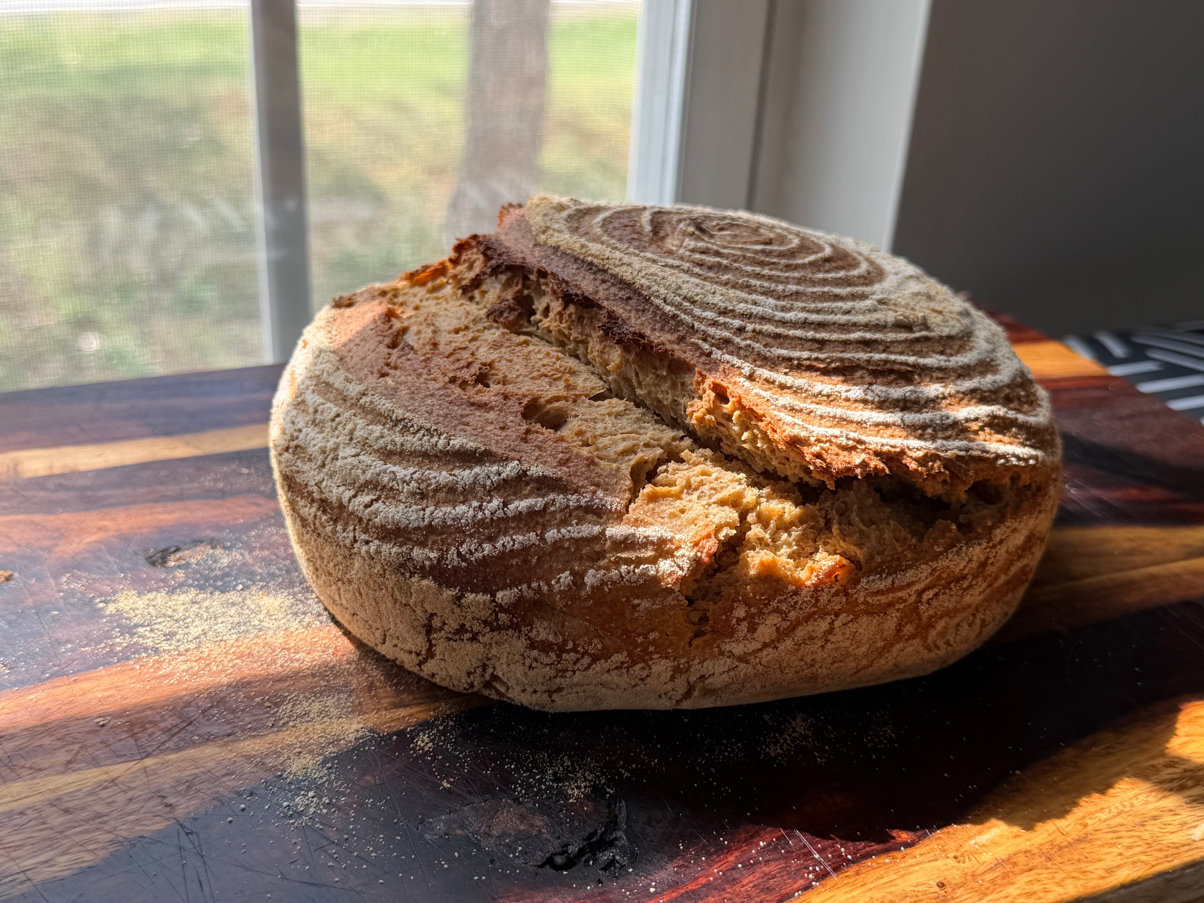 Artisan Fresh Milled Organic Boule-Sourdough+Ancient Grain